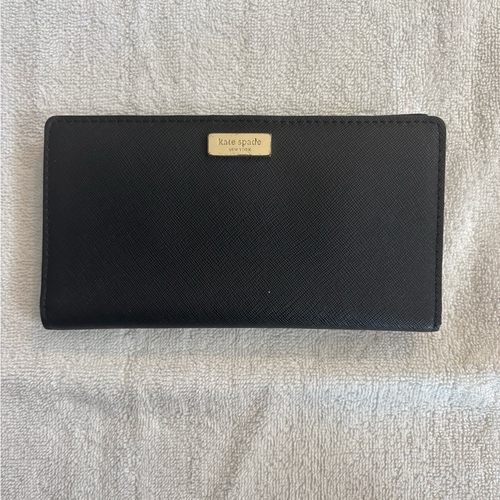 Kate Spade Black Saffiano Leather Clutch